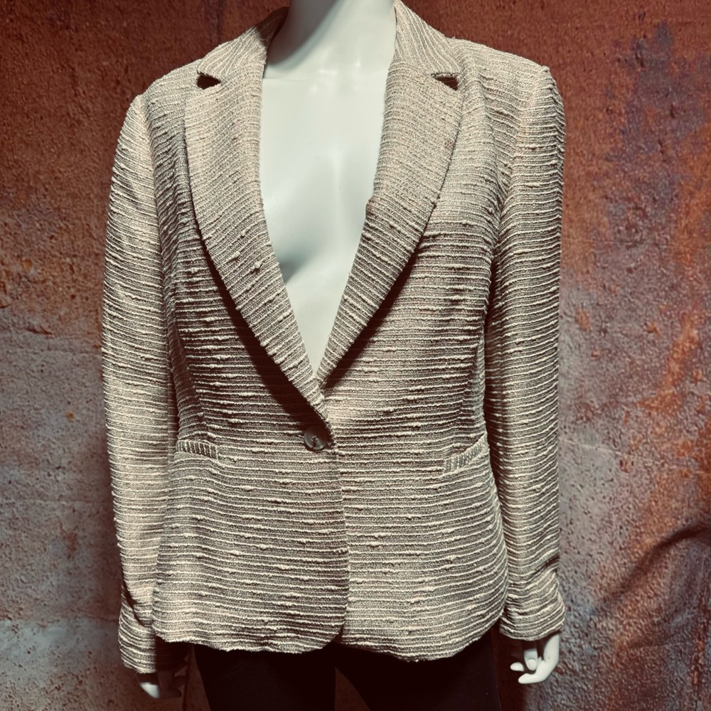 Women's Gold & Cream Blazer